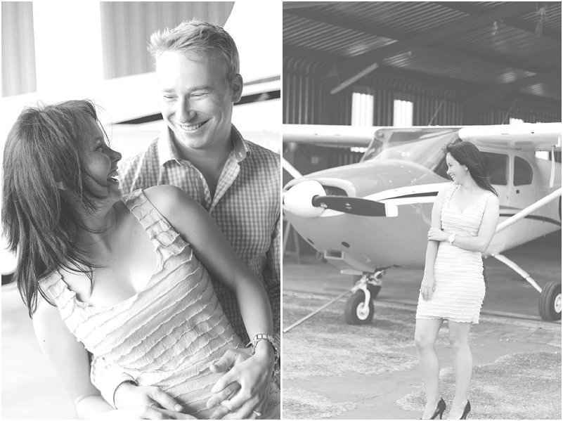 airport engagement shoot