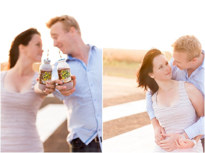 airport engagement shoot