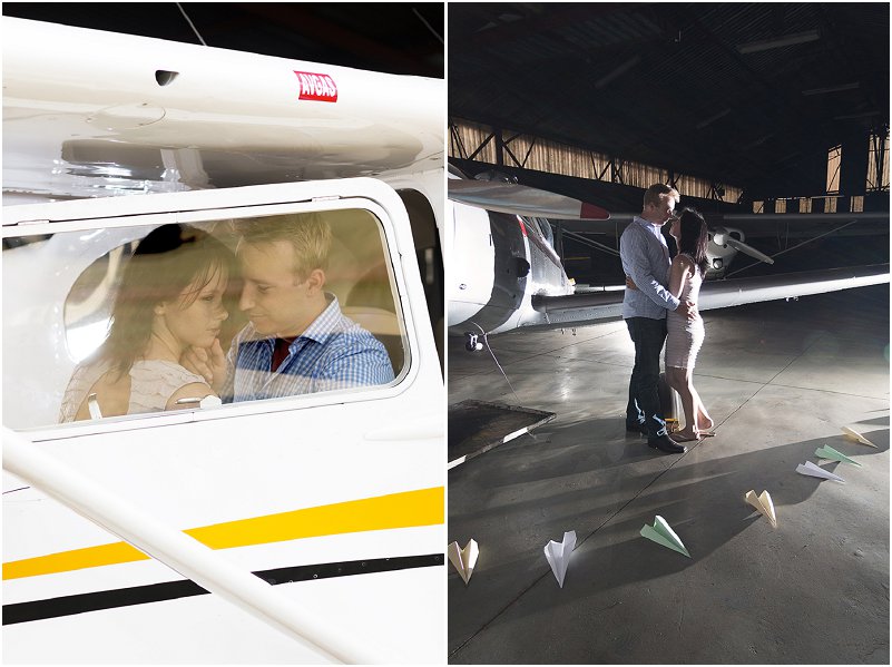 airport engagement shoot