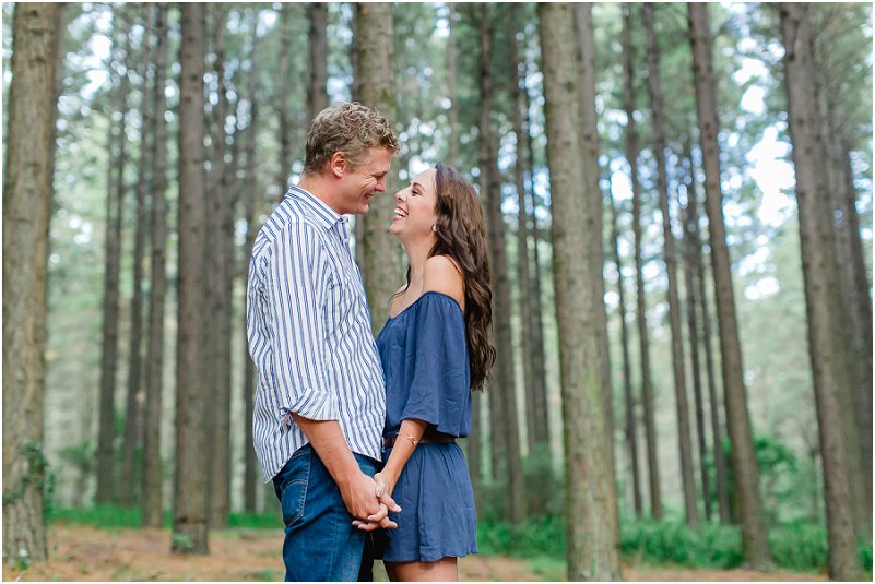 forest engagement photo shoot