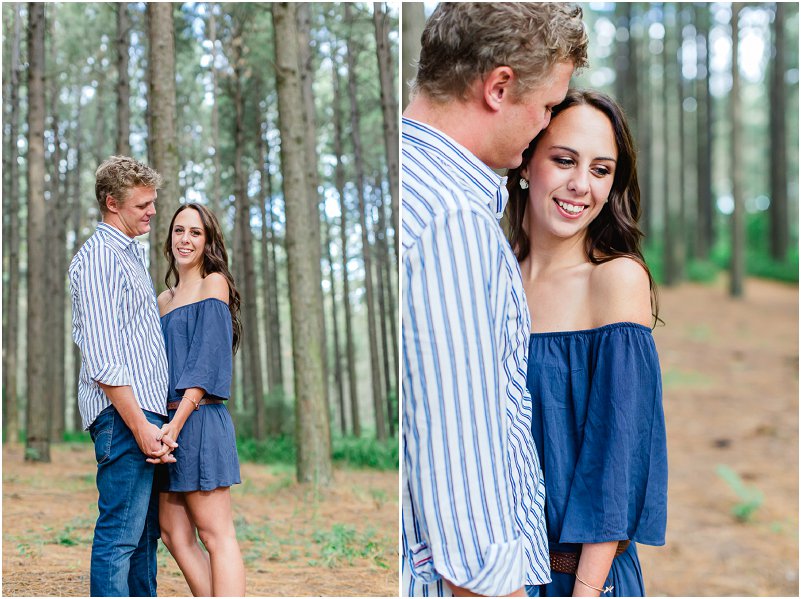 forest engagement photo shoot