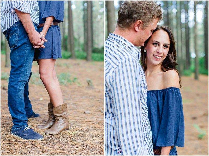 forest engagement photo shoot