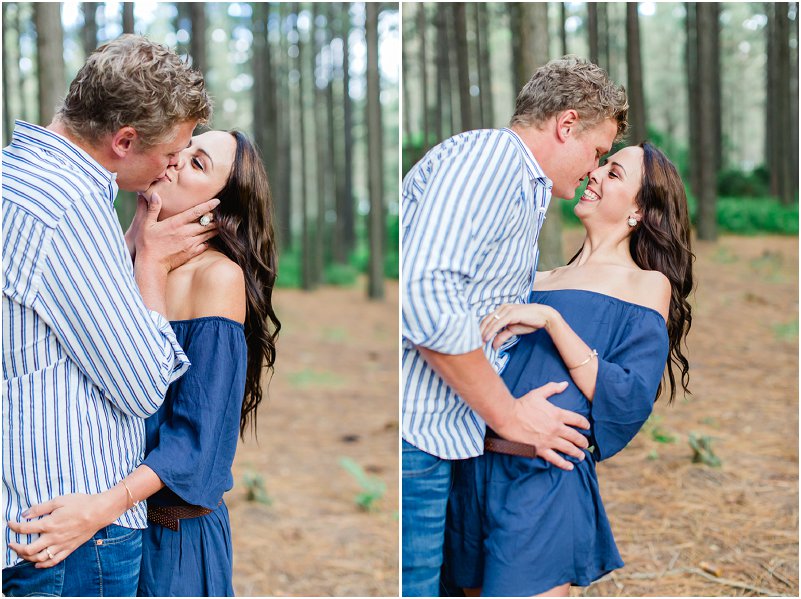 forest engagement photo shoot