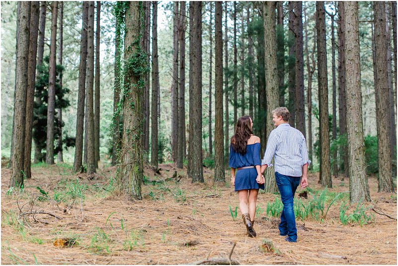 forest engagement photo shoot