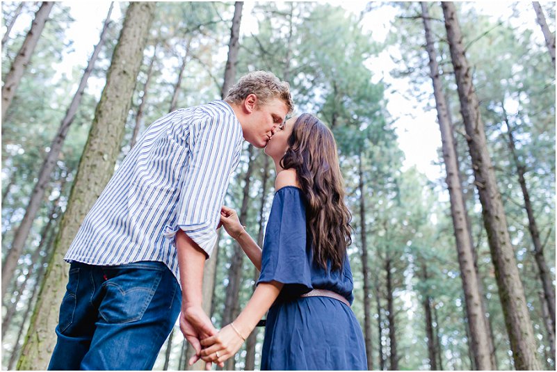 forest engagement photo shoot