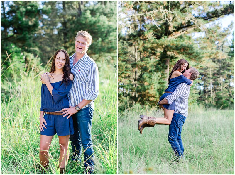 forest engagement photo shoot