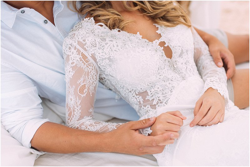 Tropical beach wedding