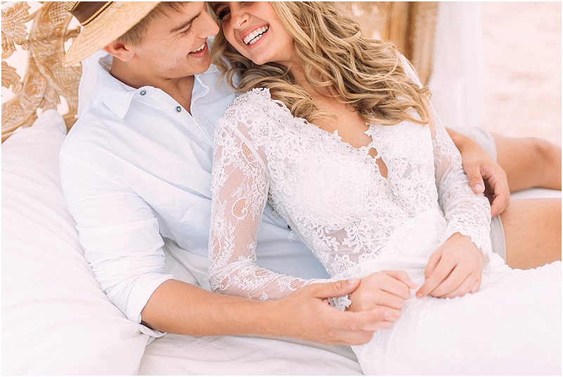 Tropical beach wedding