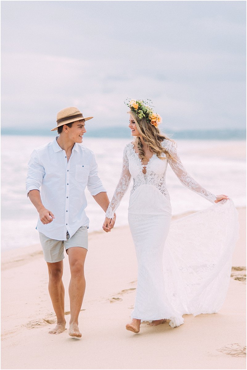 Tropical beach wedding