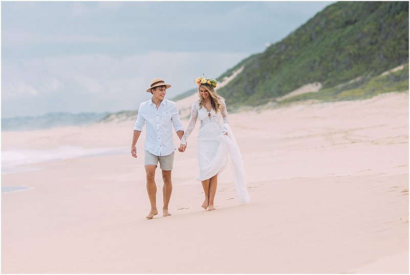 Tropical beach wedding