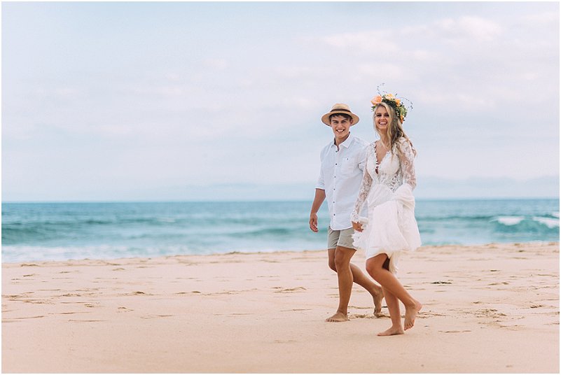 Tropical beach wedding