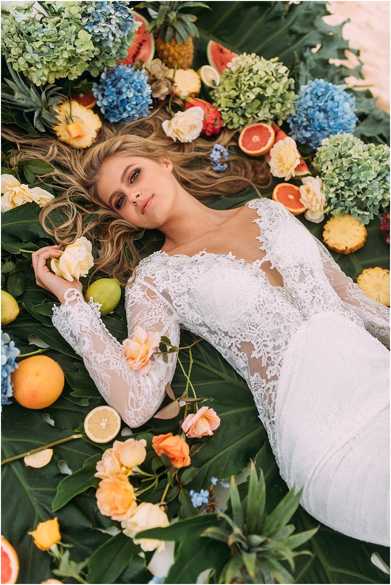 Tropical beach wedding