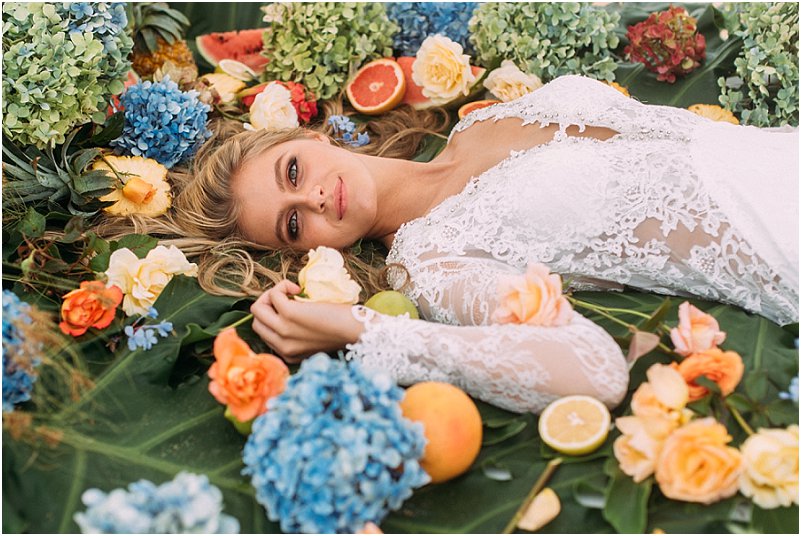 Tropical beach wedding