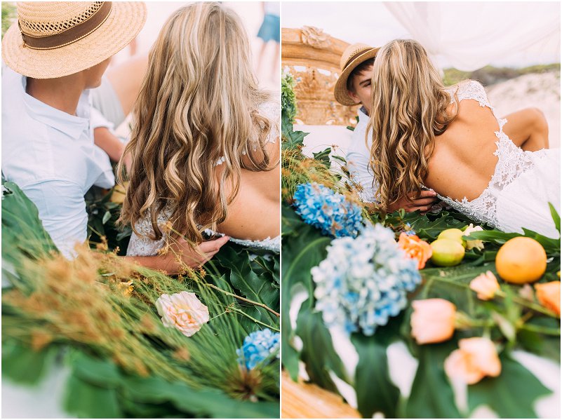 Tropical beach wedding
