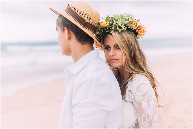 Tropical beach wedding