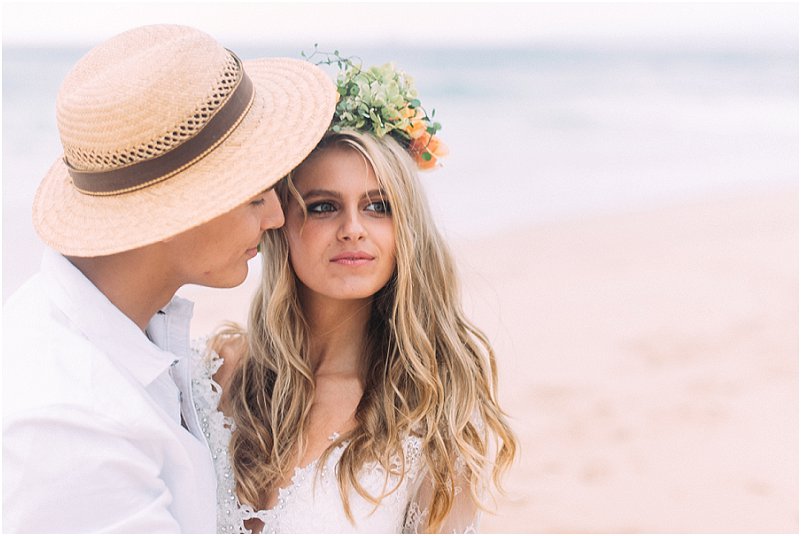 Tropical beach wedding