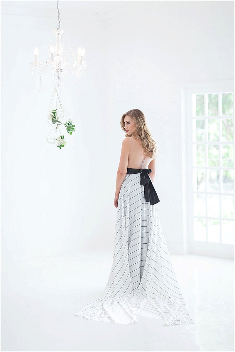 Fresh Black & White wedding styled photoshoot