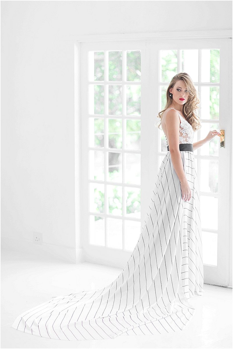 Fresh Black & White wedding styled photoshoot