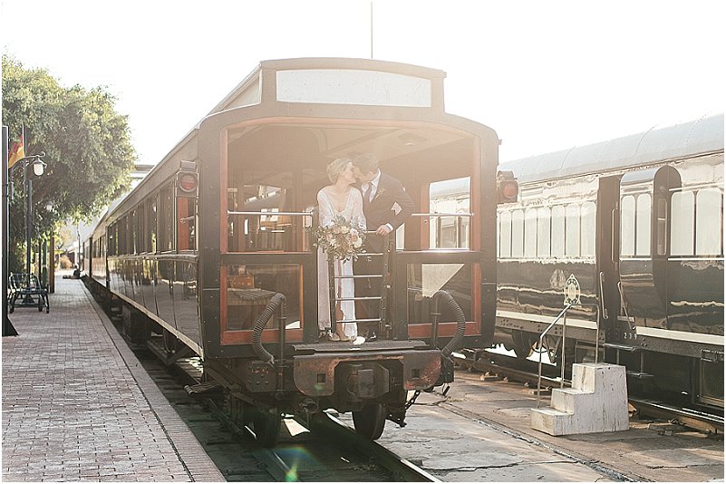 wedding on Rovos Rail luxury train