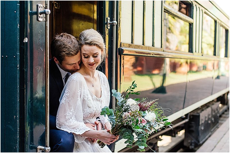 wedding on Rovos Rail luxury train
