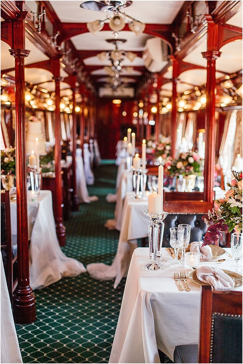 wedding on Rovos Rail luxury train