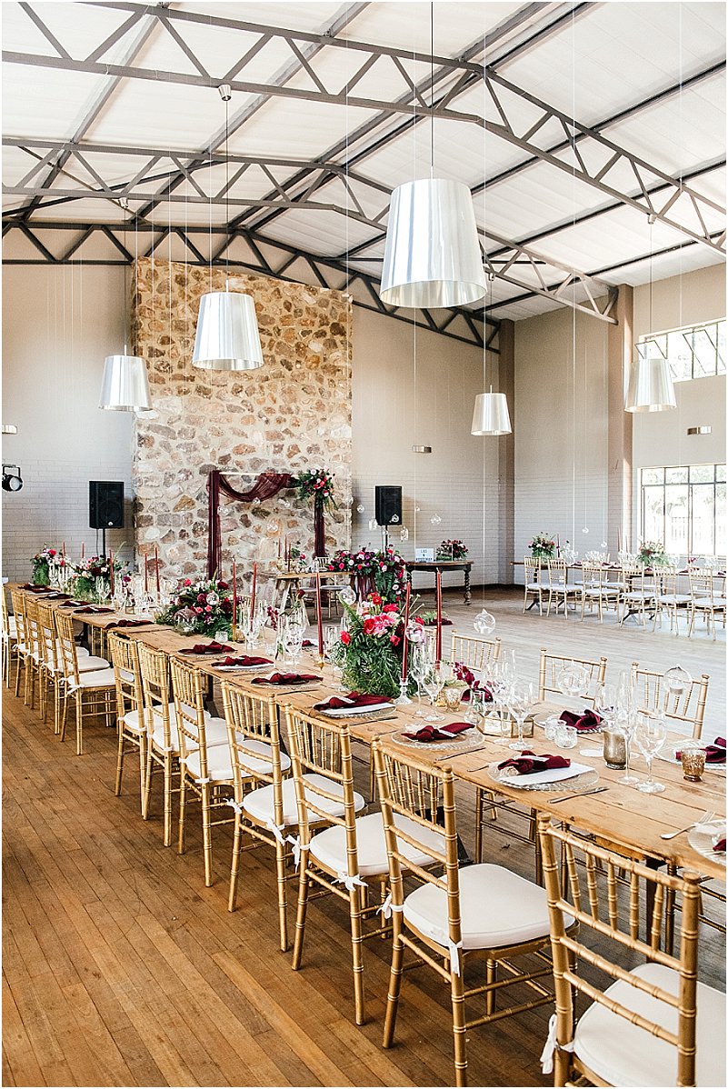 Wedding venue decor