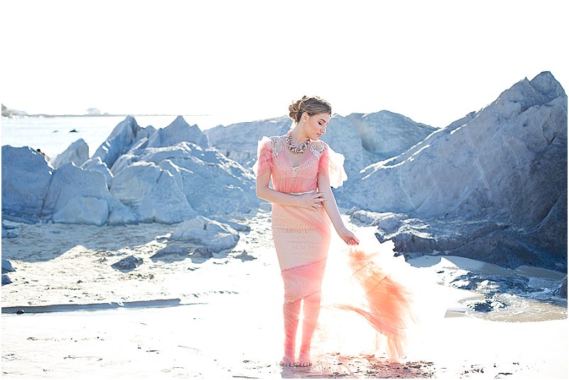 pantone living coral wedding dresses