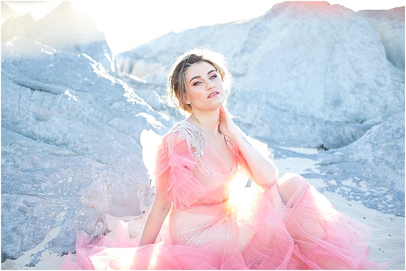 pantone living coral wedding dresses