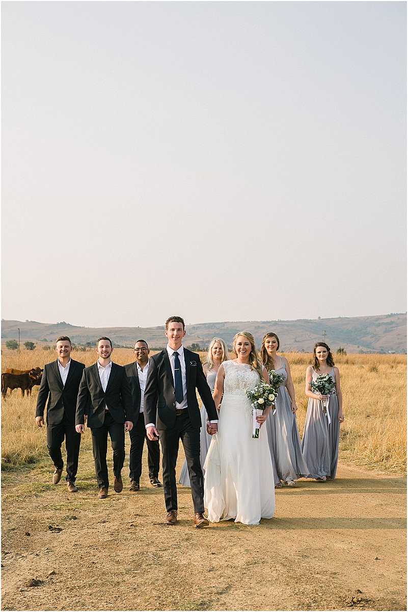 bridal party bridesmaids groomsmen