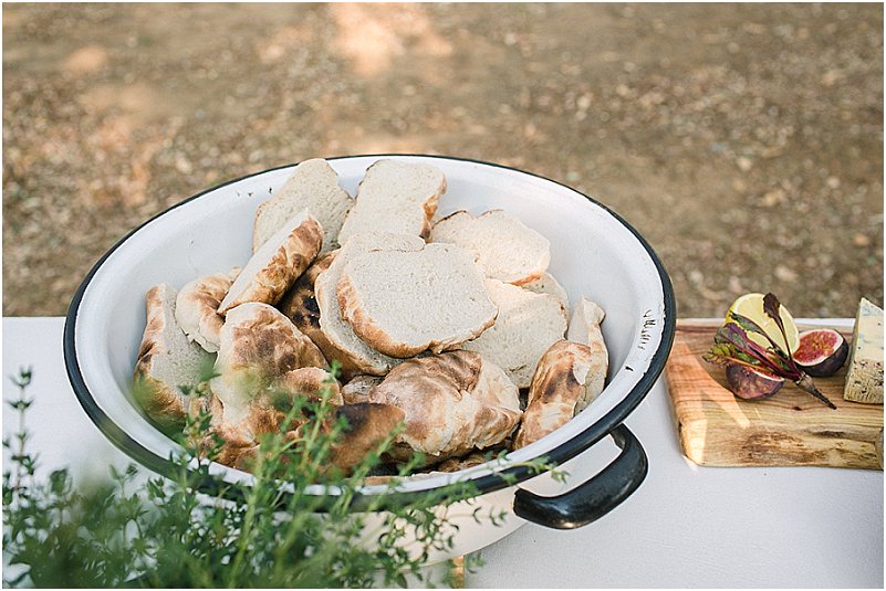 farm style wedding food