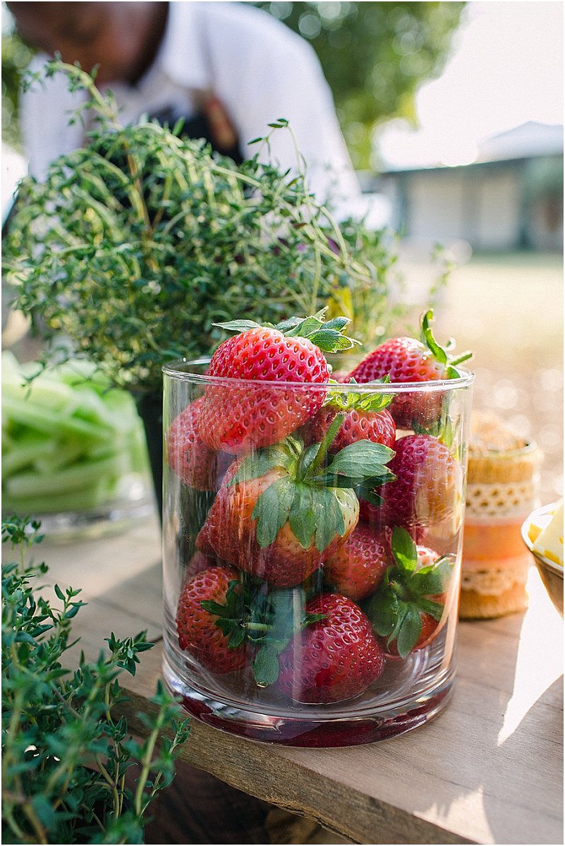 farm style wedding food