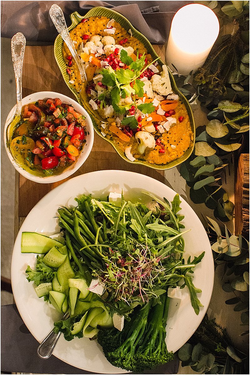 farm style wedding food