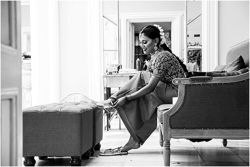 red embroidered saree
