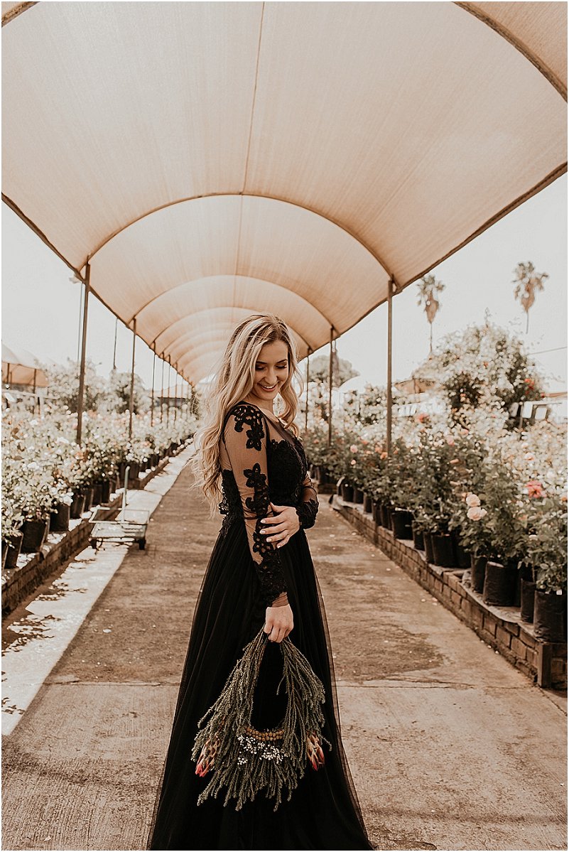 Black wedding dress