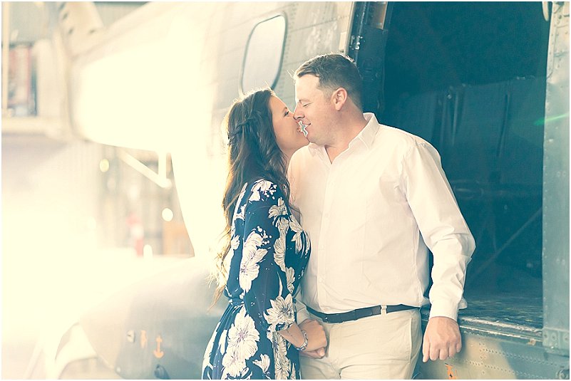 aviator engagement photoshoot