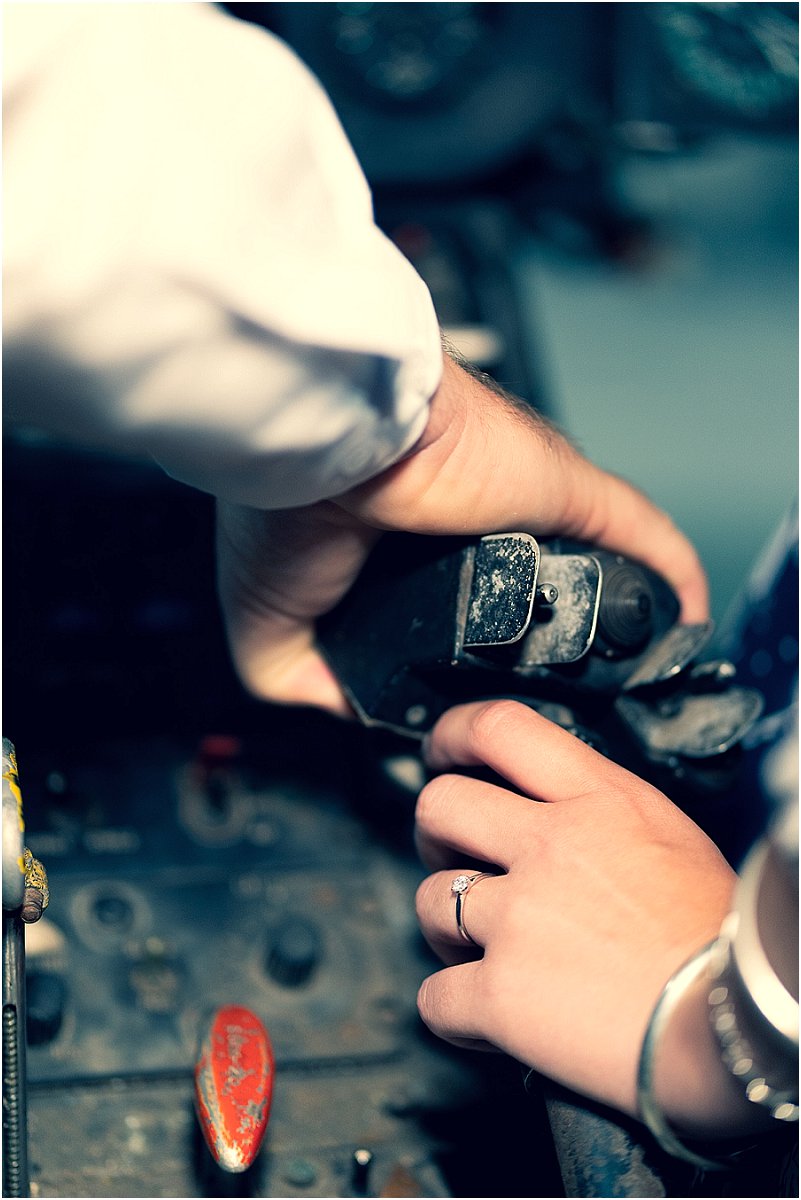aviator engagement photoshoot