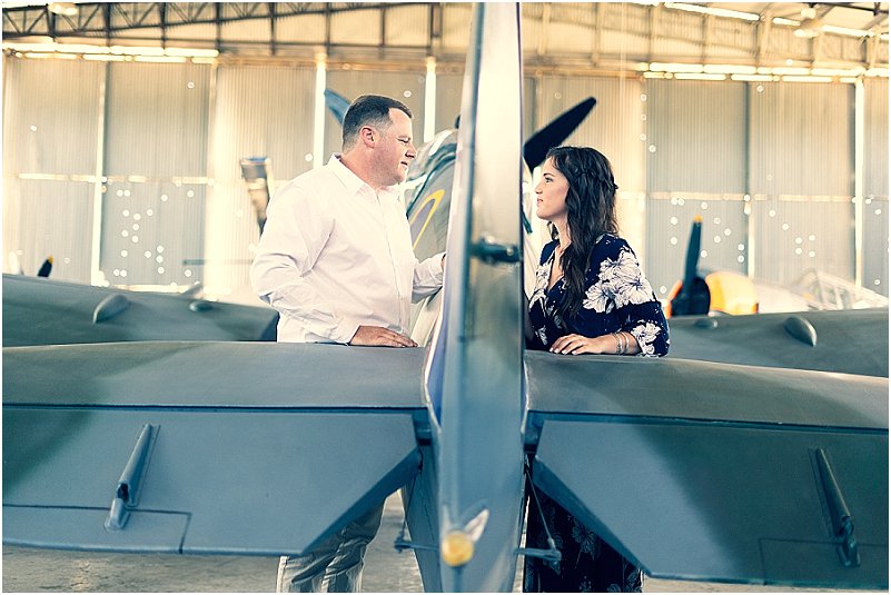 aviator engagement photoshoot