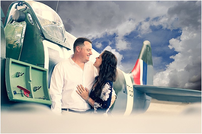 aviator engagement photoshoot