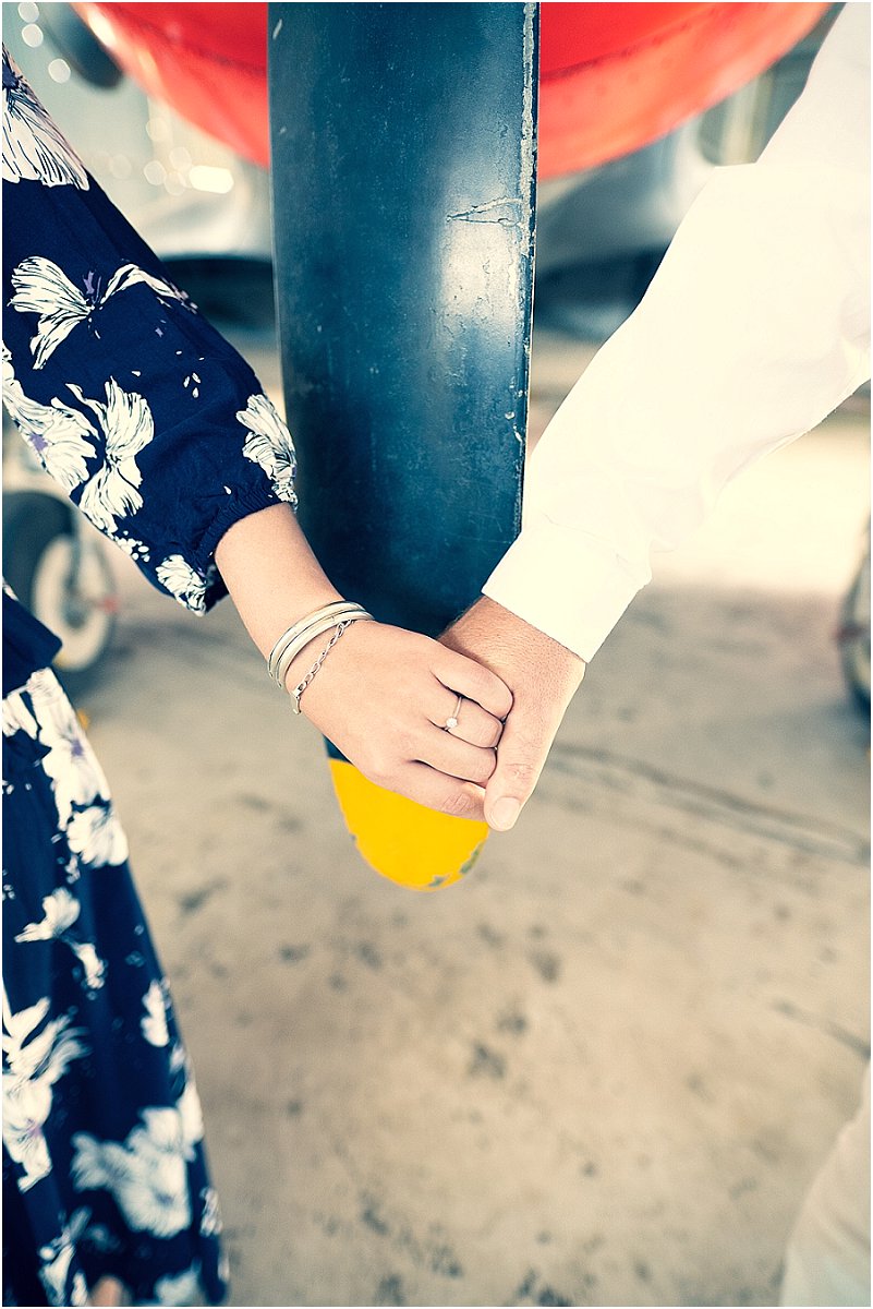 aviator engagement photoshoot