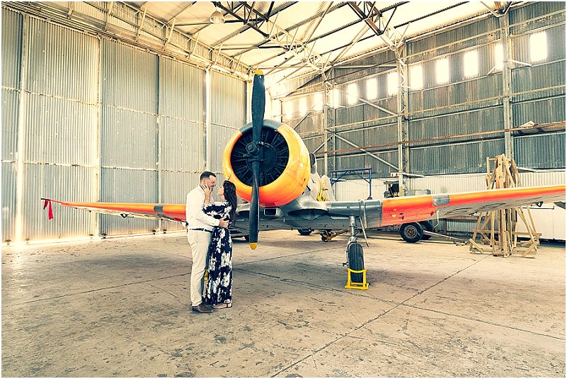 aviator engagement photoshoot