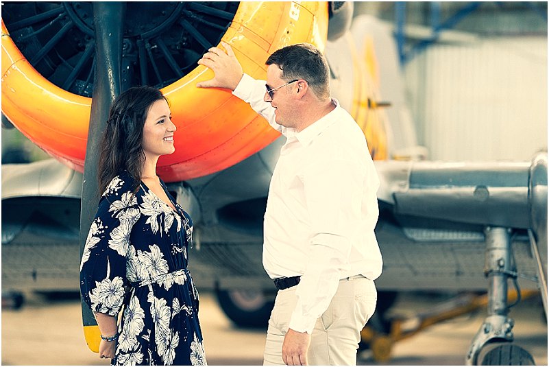 aviator engagement photoshoot