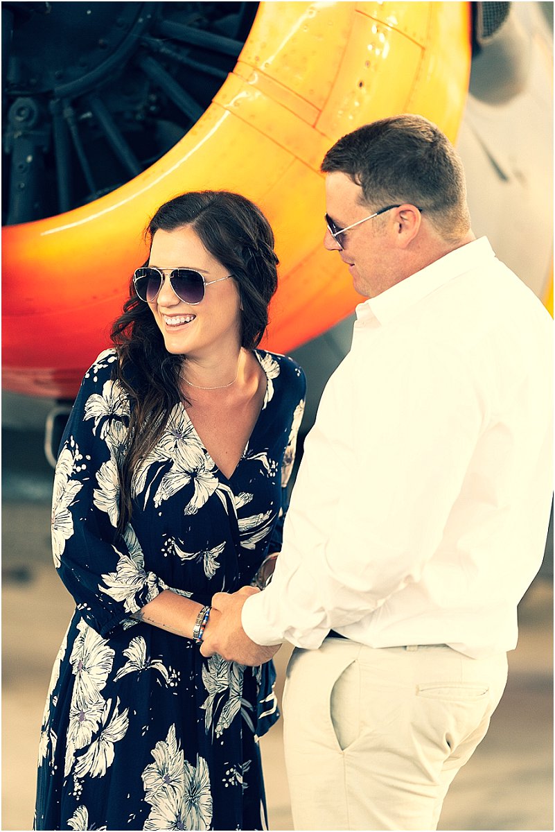 aviator engagement photoshoot