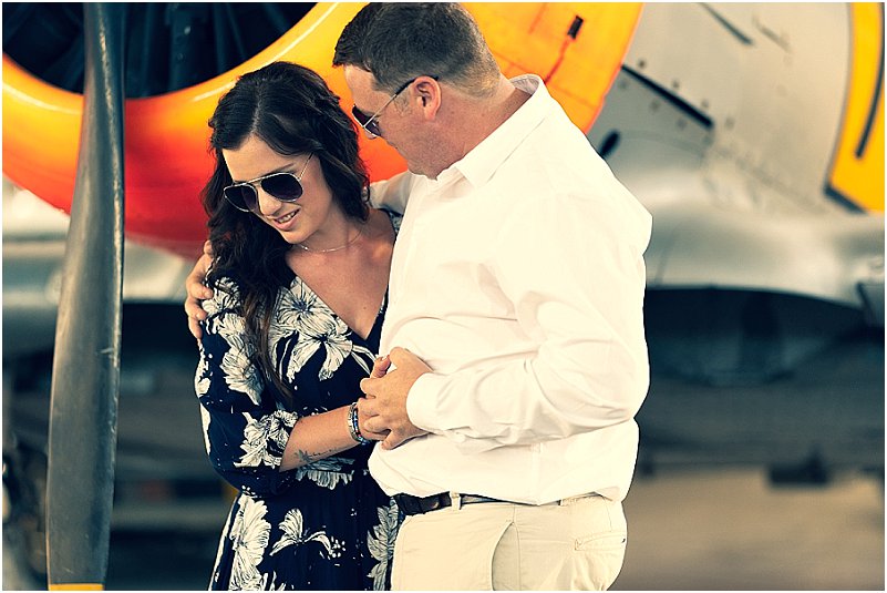 aviator engagement photoshoot