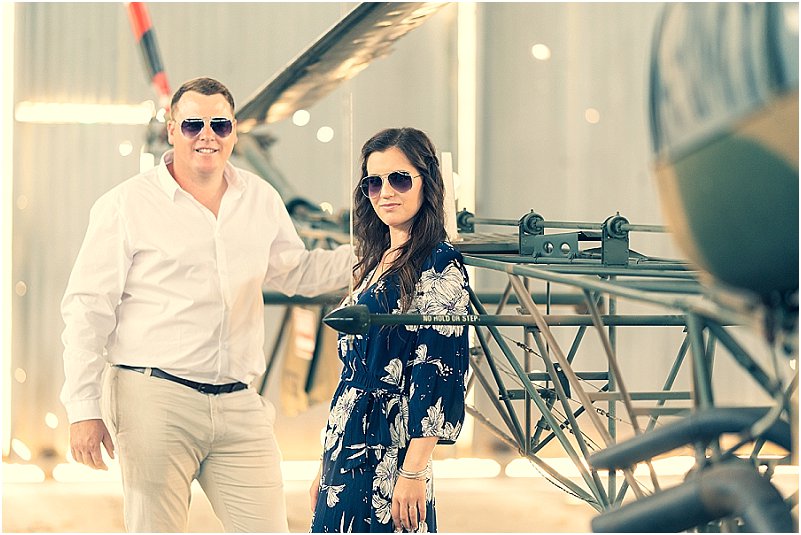 aviator engagement photoshoot