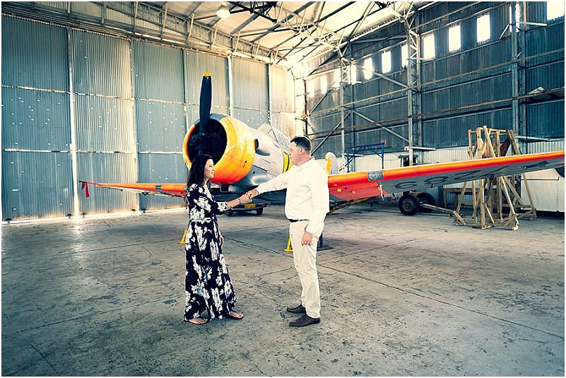 aviator engagement photoshoot