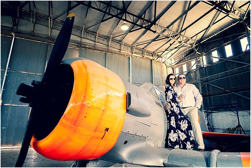 aviator engagement photoshoot