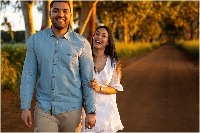 verlowing fotosessie in die natuur
