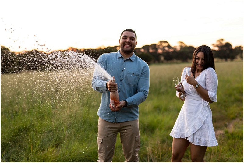 verlowing fotosessie in die natuur