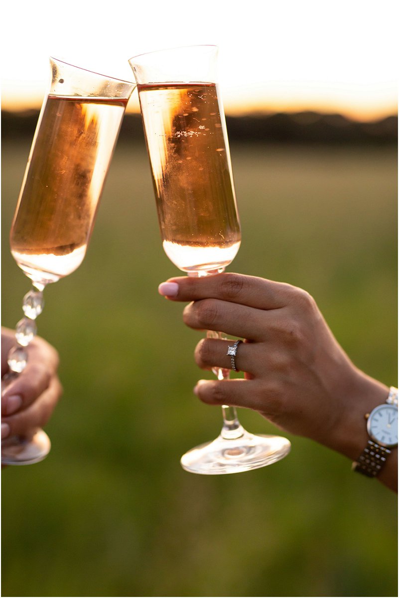 verlowing fotosessie in die natuur