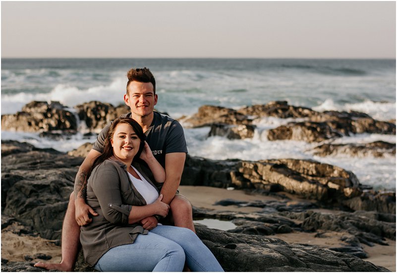 beach engagement photo shoot